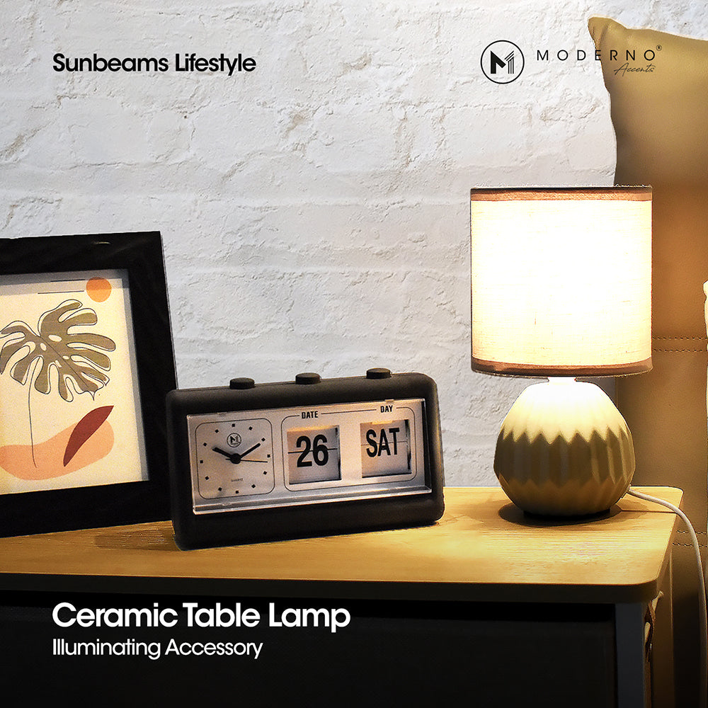 MODERNO Premium Ceramic Table Lamp Contemporary Design