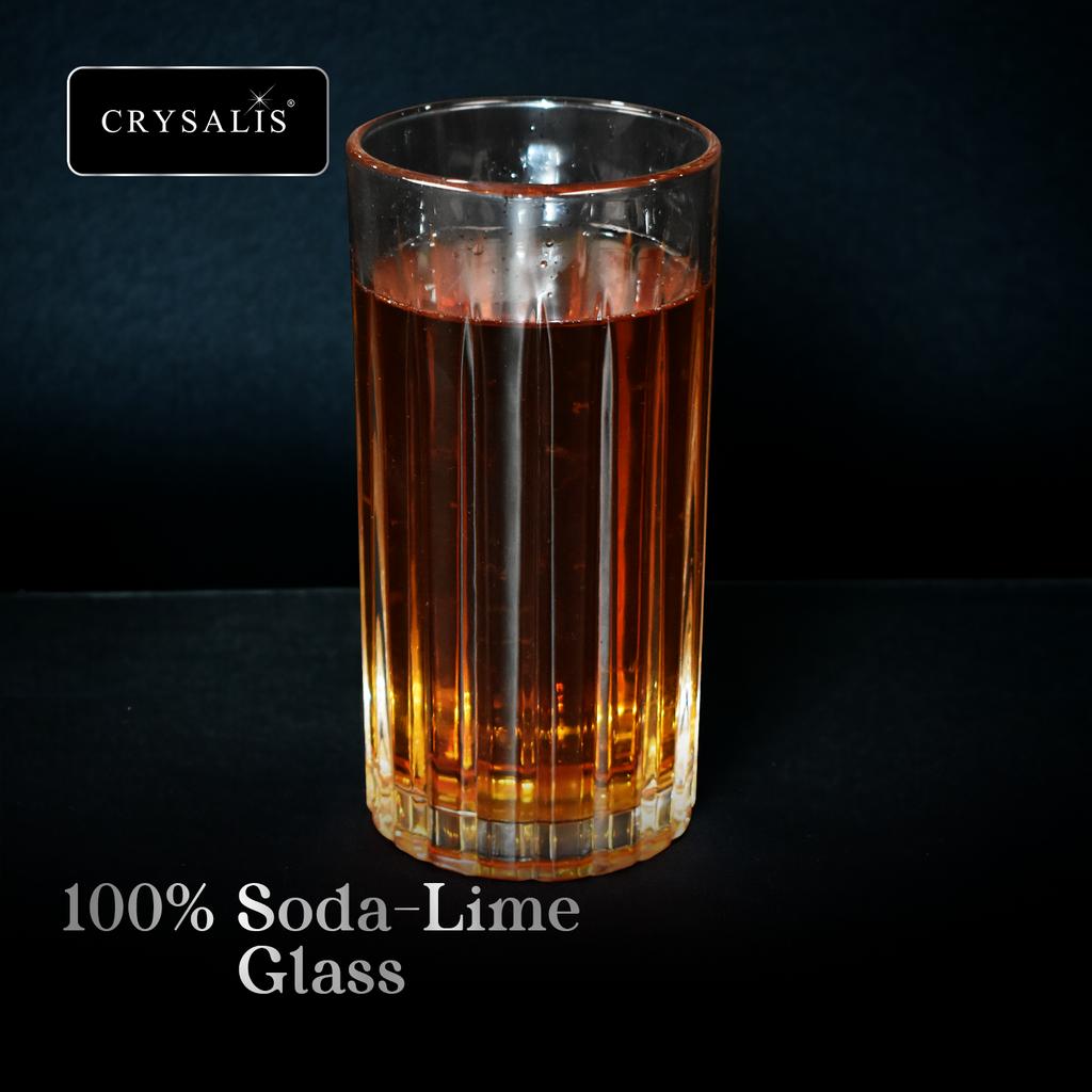 CRYSALIS Royalty Highball Glass 4pcs Set 390ml | 14oz