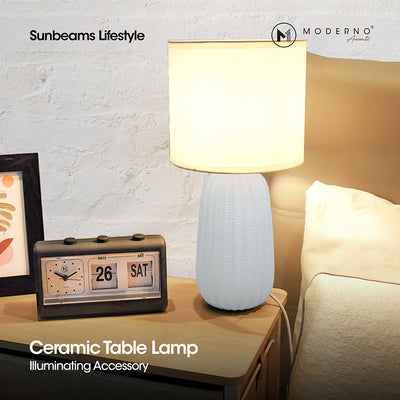 MODERNO Premium Ceramic Table Lamp Amazing Gift Ideas for Any Occasion!