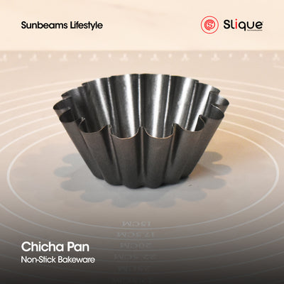SLIQUE Premium Non-Stick Chicha Muffin Pan Oven Safe 10x10x4cm