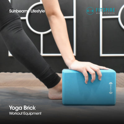 FITSPIRE Yoga Brick EVA material 23x15x7.6cm Exercise| Fitness| Home Gym| Workout Equipment| Yoga Amazing Gift Idea For Any Occasion!