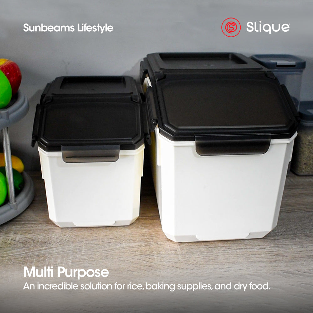 SLIQUE Premium PP Rice Storage Container w/ Measuring Cup