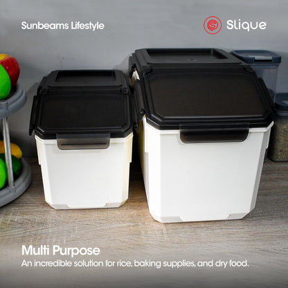 SLIQUE Premium PP Rice Storage Container w/ Measuring Cup