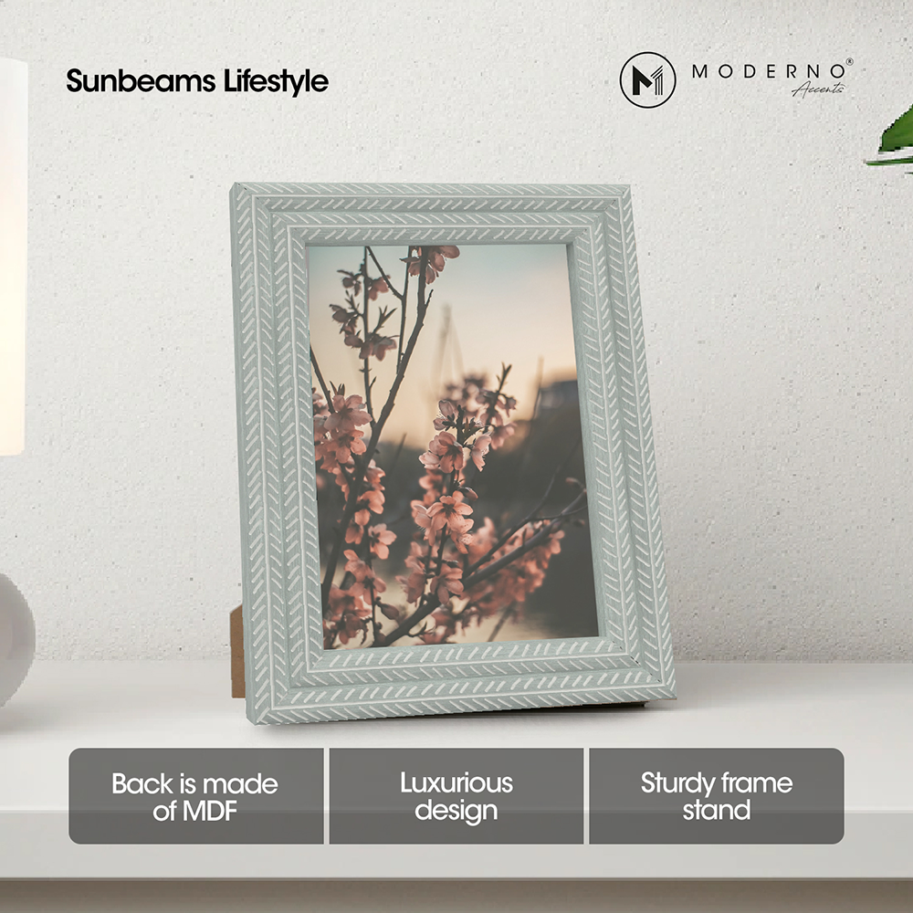 MODERNO Single Picture Frame Made of Fiberboard Perfect display for Living Room, Bedroom, Study Room, Counter top, Tabletop