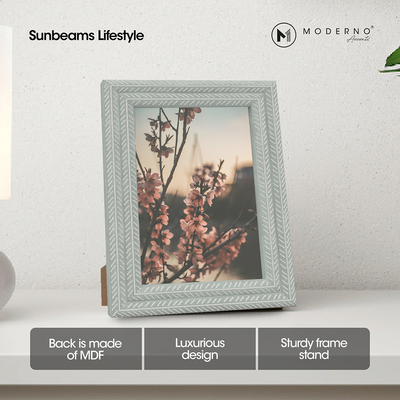MODERNO Single Picture Frame Made of Fiberboard Perfect display for Living Room, Bedroom, Study Room, Counter top, Tabletop