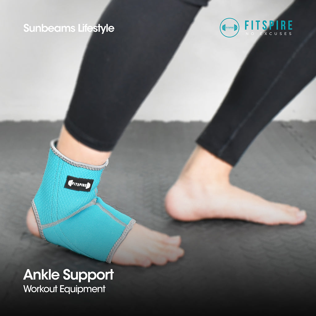 FITSPIRE Ankle Support 70% Neoprene | 30% Nylon Exercise | Fitness | Home Gym | Workout Equipment | Yoga Amazing Gift Idea For Any Occasion!