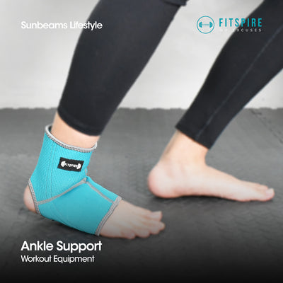 FITSPIRE Ankle Support 70% Neoprene | 30% Nylon Exercise | Fitness | Home Gym | Workout Equipment | Yoga Amazing Gift Idea For Any Occasion!