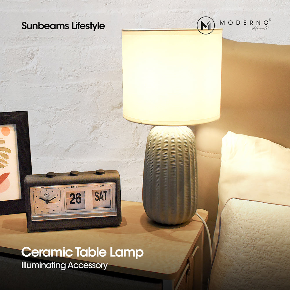 MODERNO Premium Ceramic Table Lamp Amazing Gift Ideas for Any Occasion!