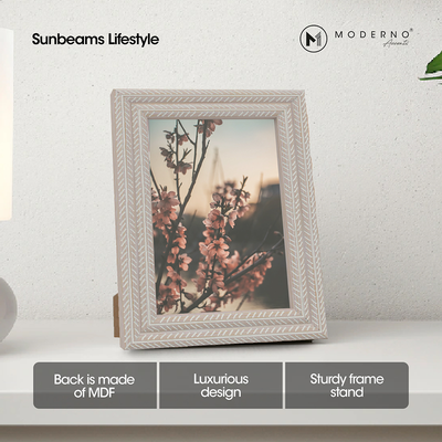 MODERNO Single Picture Frame Made of Fiberboard Perfect display for Living Room, Bedroom, Study Room, Counter top, Tabletop