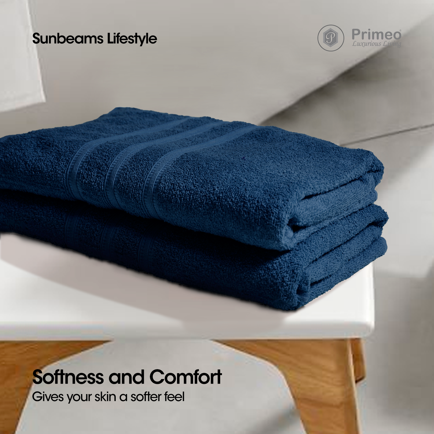 PRIMEO MY BASICS 100% Cotton Bath Towel