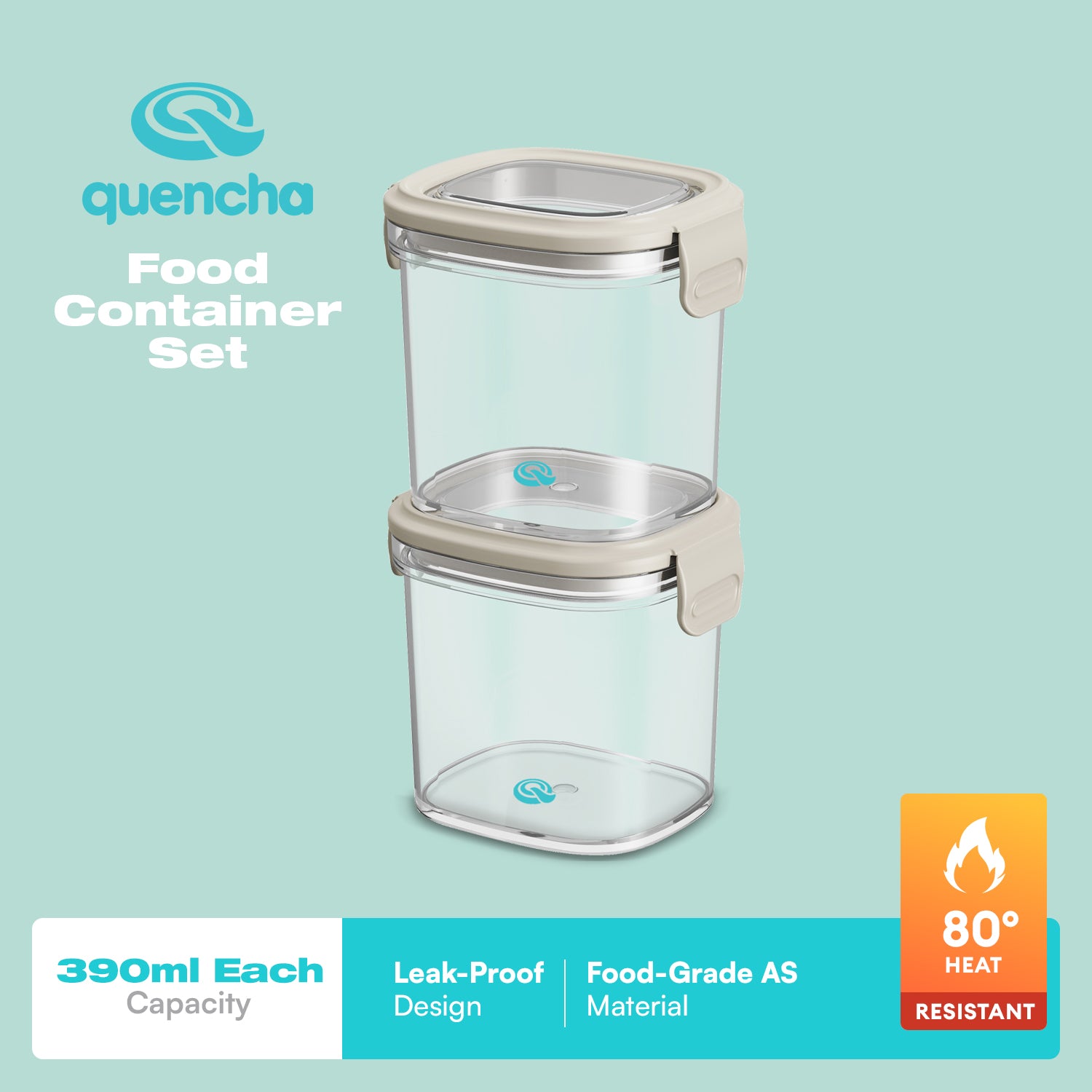 Quencha 230ml food storage container set