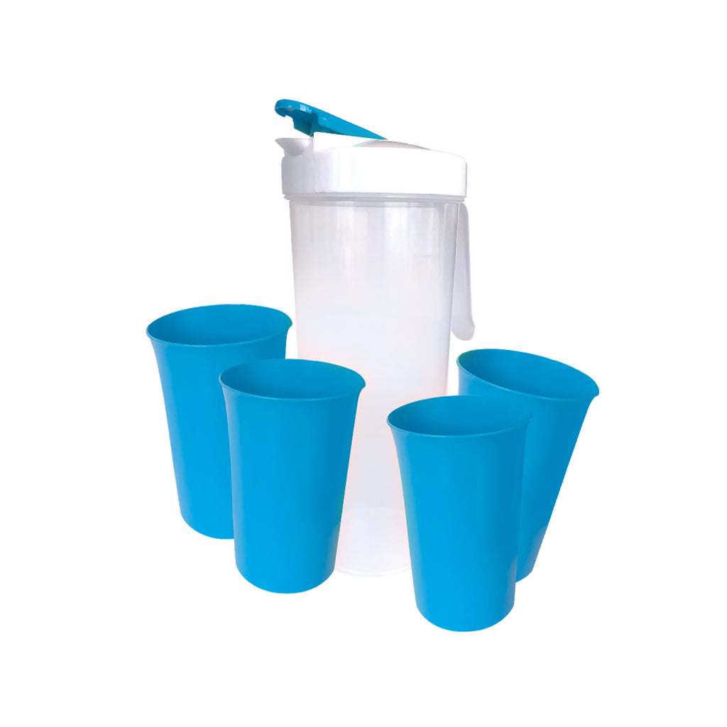 OSH Plastic Jug & Cup 5-Piece Set Pitcher Set