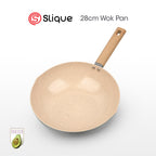 Slique AvoTech Ceramic Cookware Collection Heavy-Duty Non-Stick Frypan Wok Dutch Oven PFOA-Free Induction