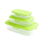 OSH Rectangle Food Container 3-Piece Set 34x21x11.5cm