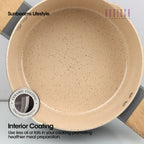 Slique AvoTech Ceramic Cookware Collection Heavy-Duty Non-Stick Frypan Wok Dutch Oven PFOA-Free Induction