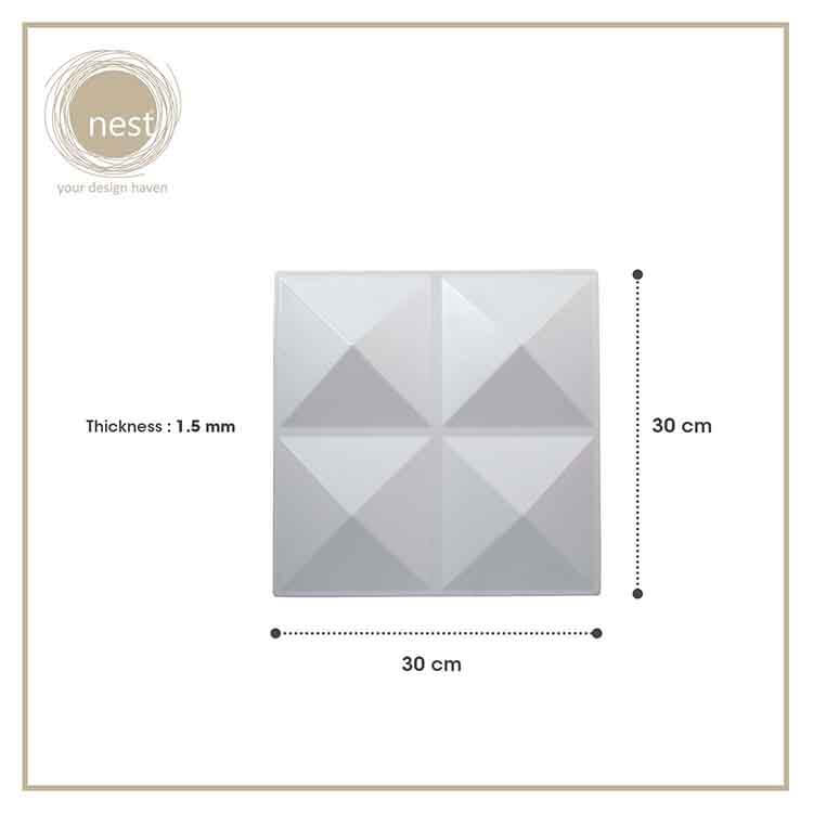 NEST DESIGN LAB 3D Wall-Art Cullian 11pcs 300x300x1.5mm