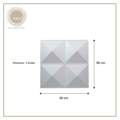 NEST DESIGN LAB 3D Wall-Art Cullian 11pcs 300x300x1.5mm