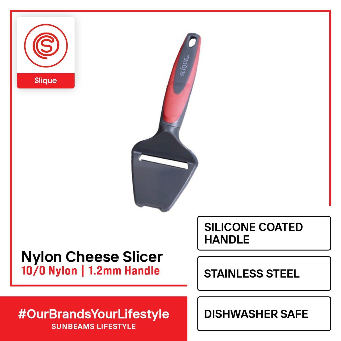 SLIQUE Premium Nylon Colour Cheese Slicer Cheese Grater Butter Cutter