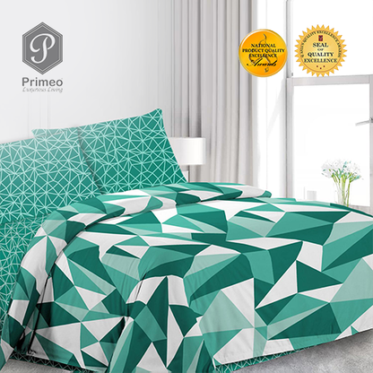 PRIMEO Premium 3-in-1 Bedsheet & 2 Pillowcases