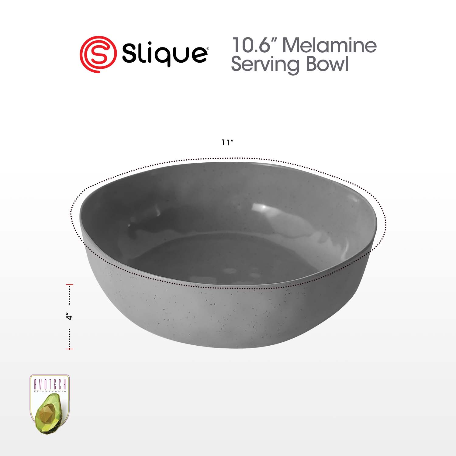 Slique Avotech Melamine Dinnerware Collection – Plates, Bowls, Tumblers & Spoon | Durable, Lightweight, BPA-Free
