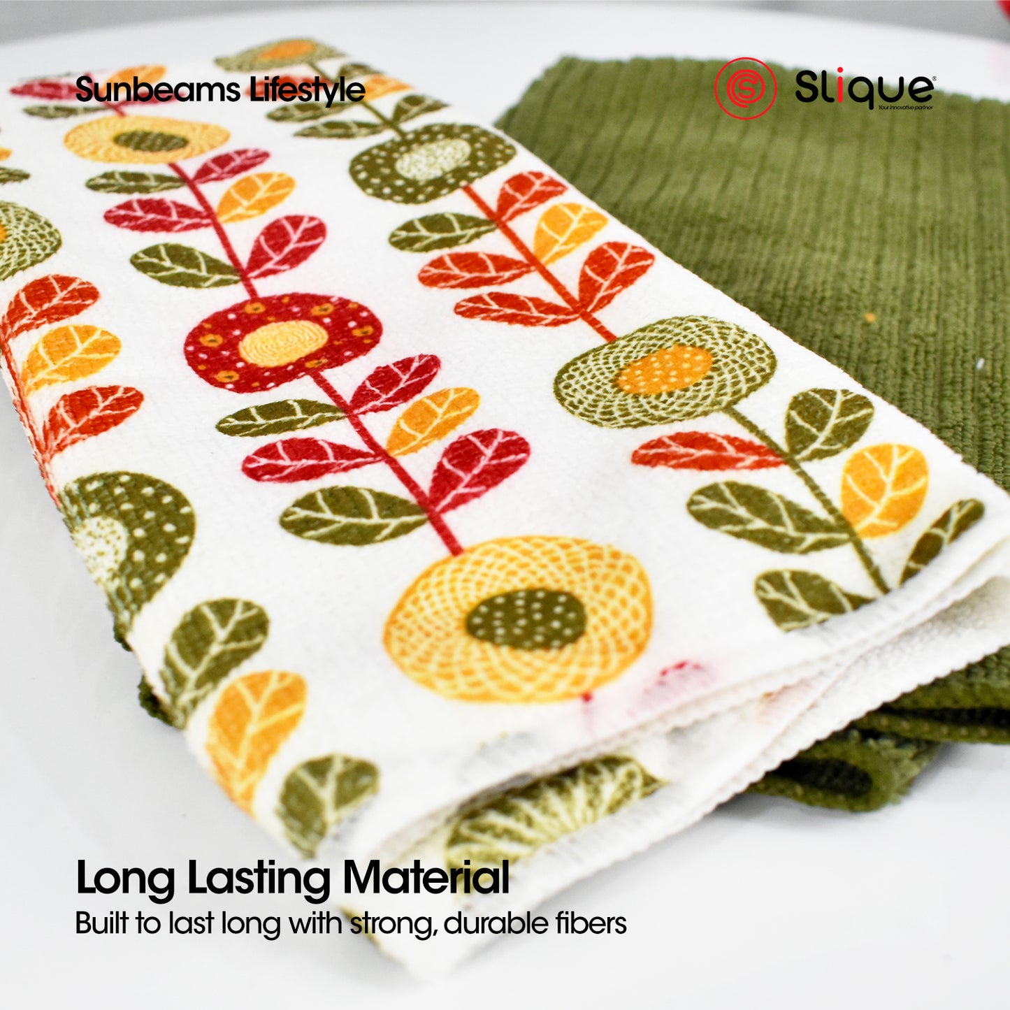 SLIQUE 100% Cotton Kitchen Towel Hand Towel