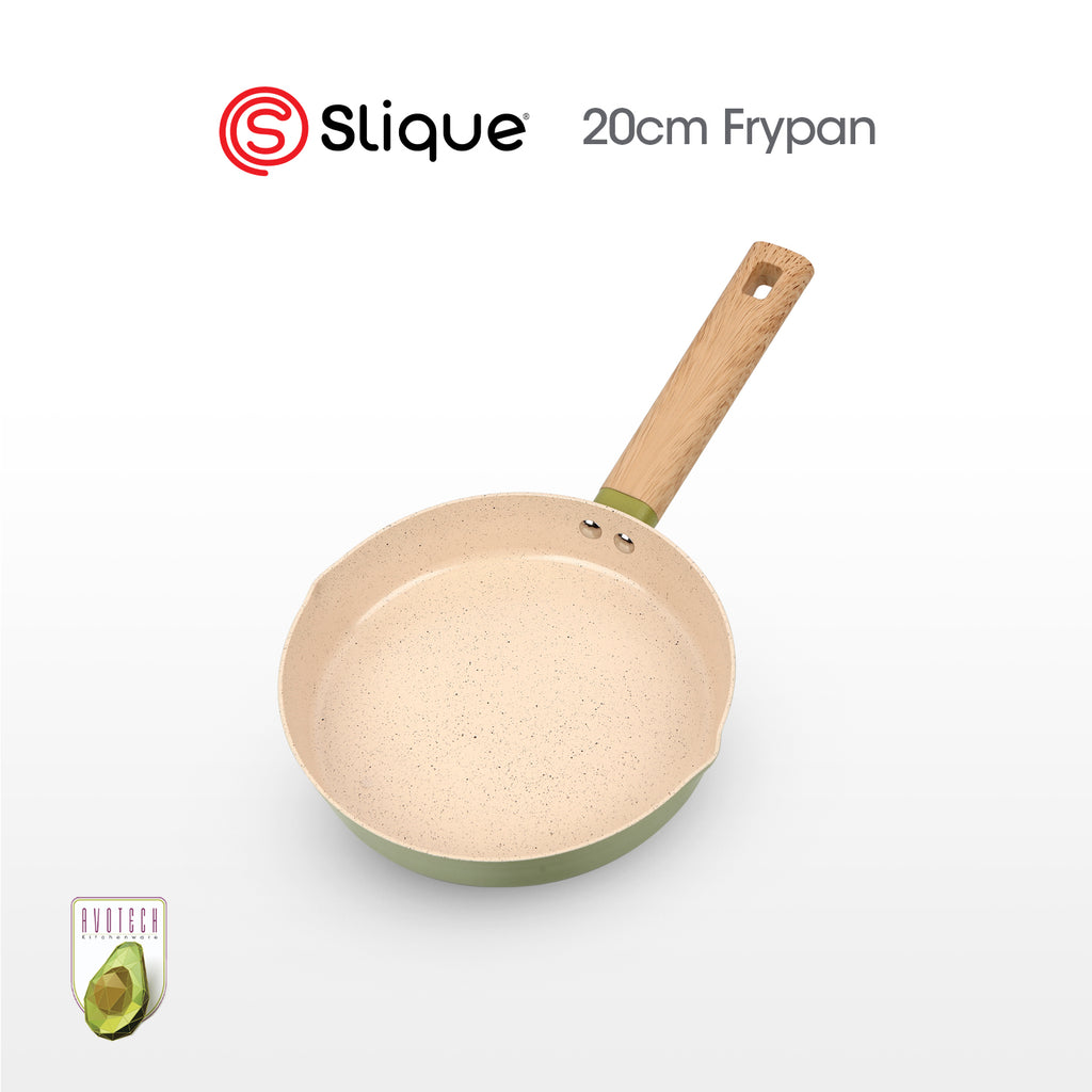 Slique AvoTech Ceramic Cookware Collection Heavy-Duty Non-Stick Frypan Wok Dutch Oven PFOA-Free Induction