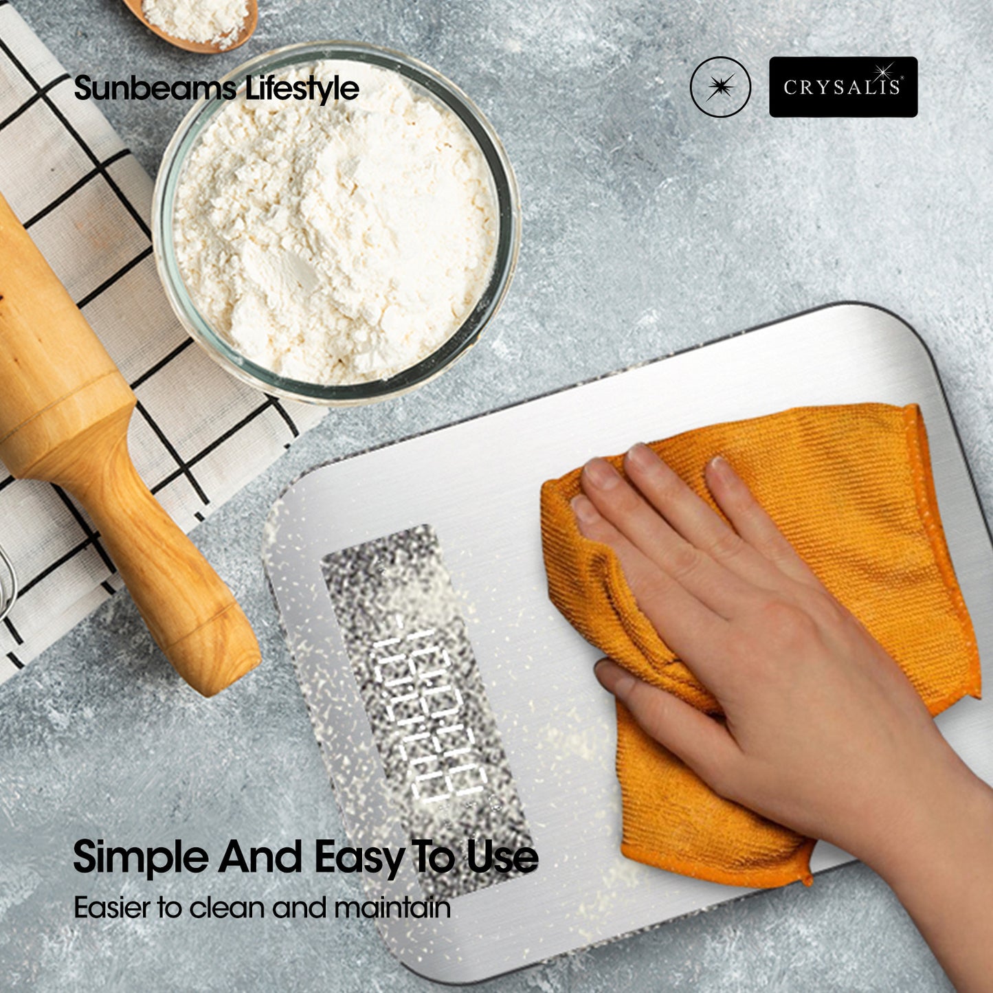 CRYSALIS Smart Food Nutrition Scale Compatible for IOS & Android