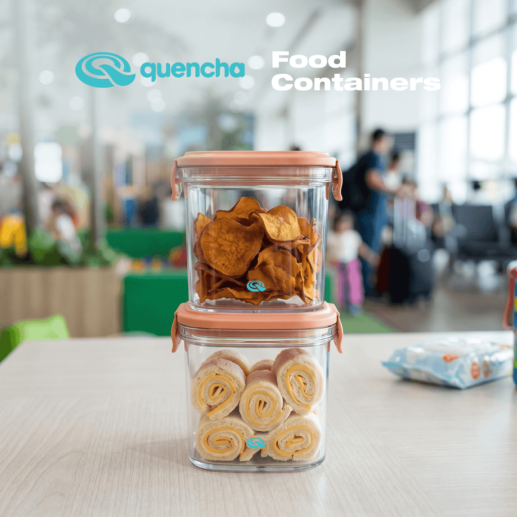 Quencha Kids Food Storage Container Set BPA Free Leak Proof Stackable Lunch Box Food Keeper