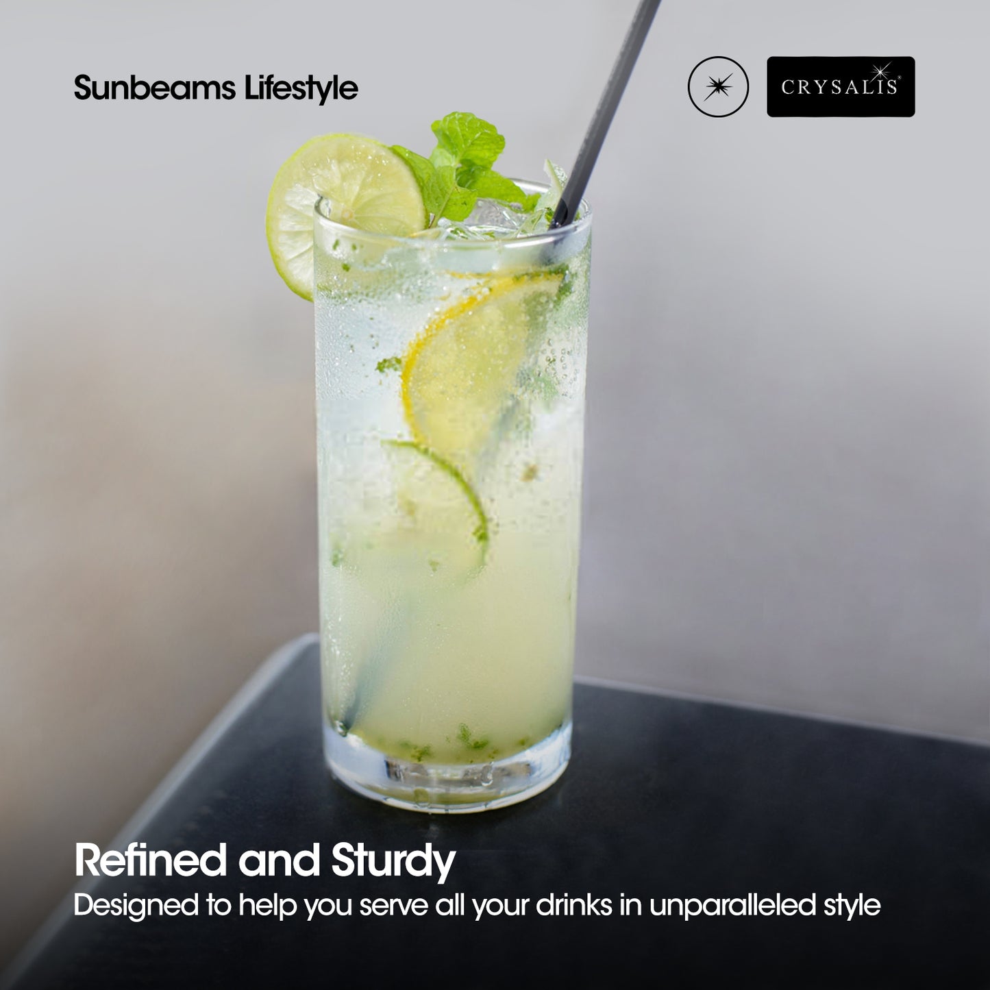 CRYSALIS Highball Glass Set of 2