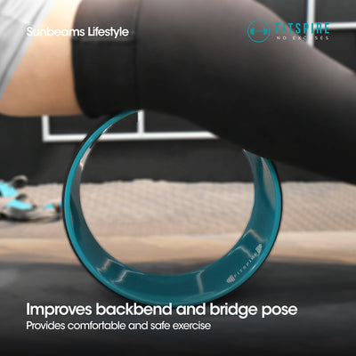 FITSPIRE Yoga Wheel ABS | EVA 32x32x13 cm Exercise| Fitness| Home Gym| Workout Equipment| Yoga Amazing Gift Idea For Any Occasion!