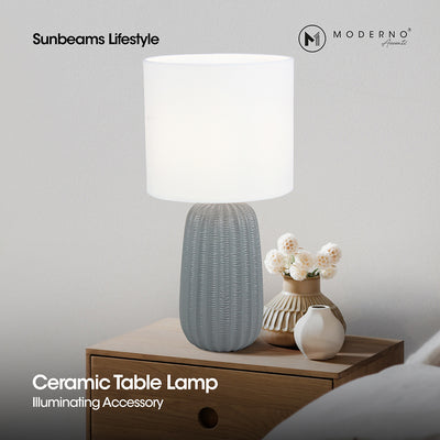 MODERNO Premium Ceramic Table Lamp Amazing Gift Ideas for Any Occasion!