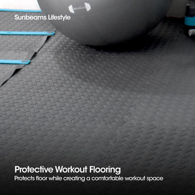 FITSPIRE Premium EVA Interlocking Mat w/o Edges Set of 4 Workout Equipment Amazing Gift Idea for Any Occasion!
