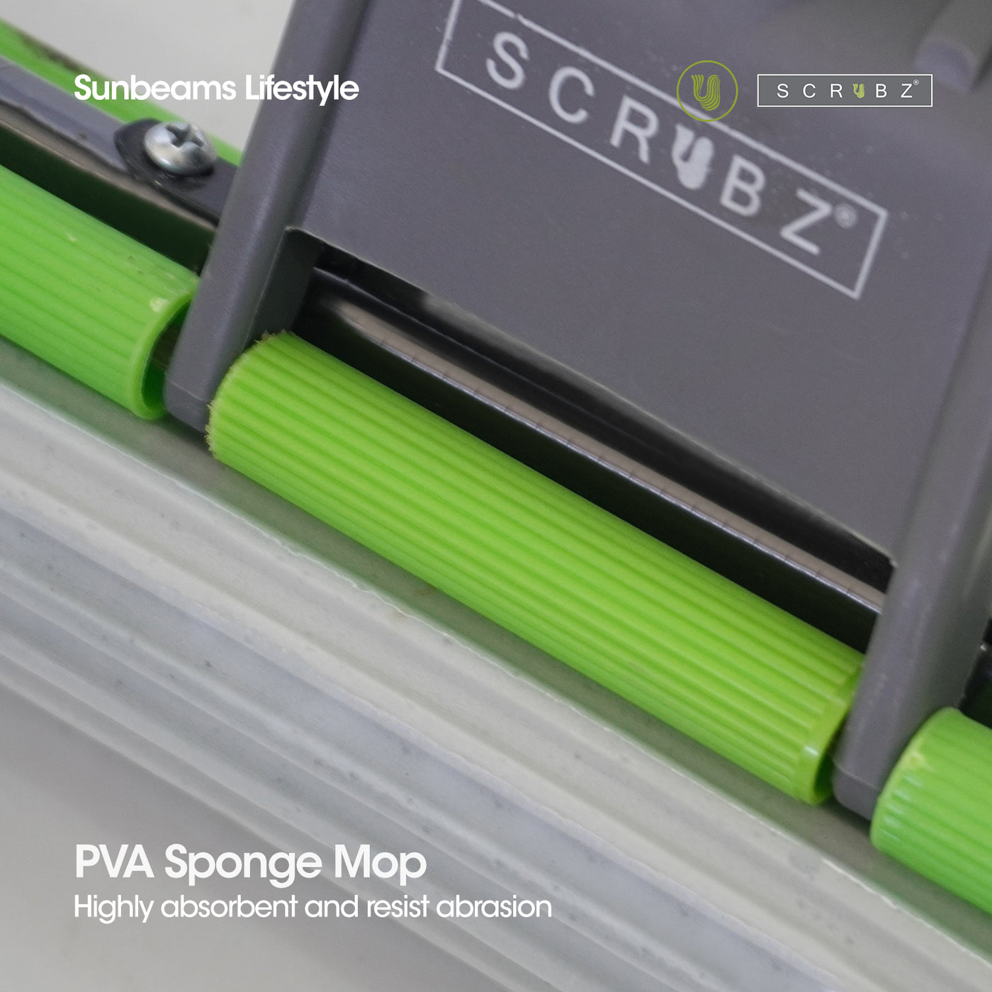SCRUBZ Premium PVA Sponge Mop Refill  Set of 2