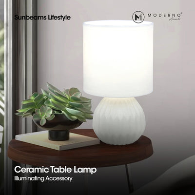 MODERNO Premium Ceramic Table Lamp Contemporary Design