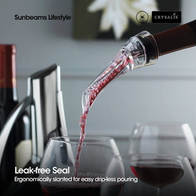 CRYSALIS Premium Wine Accessory Wine Aerator Pourer with Base