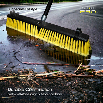 SCRUBZ Pro Bulldozer Yard Broom 24 inch Floor Brush