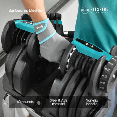 FITSPIRE Adjustable Dumbbell Steel | Exercise | Fitness | Home Gym | Workout Equipment | Yoga Amazing Gift Idea For Any Occasion!