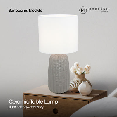 MODERNO Premium Ceramic Table Lamp Amazing Gift Ideas for Any Occasion!