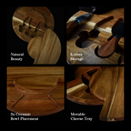CRYSALIS Premium Cheese Set Cheese Board, Charcuterie [Set of 5/Set of 7] - Acacia Wood