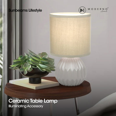 MODERNO Premium Ceramic Table Lamp Contemporary Design