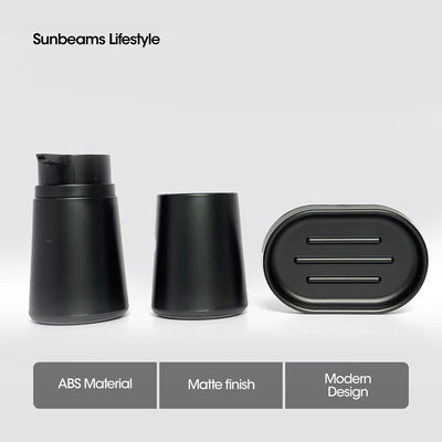 PRIMEO 3-pieces Bathroom Set 8x13.5|8x10|13.3x8.8x2.6 cm ABS Plastic Amazing Gift Idea For Any Occasion!