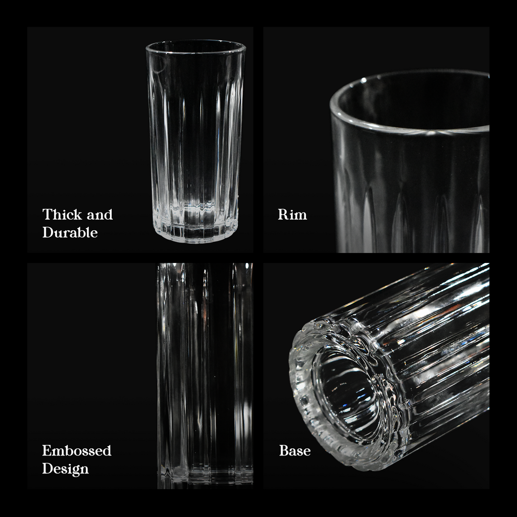 CRYSALIS Royalty Highball Glass 4pcs Set 390ml | 14oz