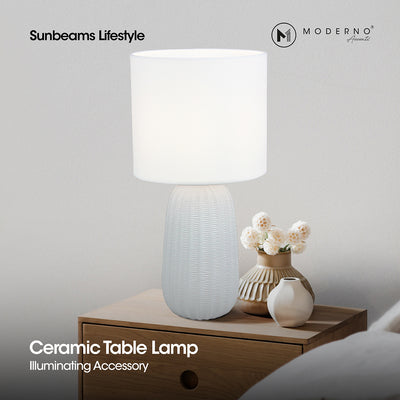MODERNO Premium Ceramic Table Lamp Amazing Gift Ideas for Any Occasion!