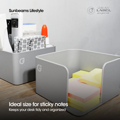 Gray Label Premium Memo Holder High Impact Polystyrene Plastic