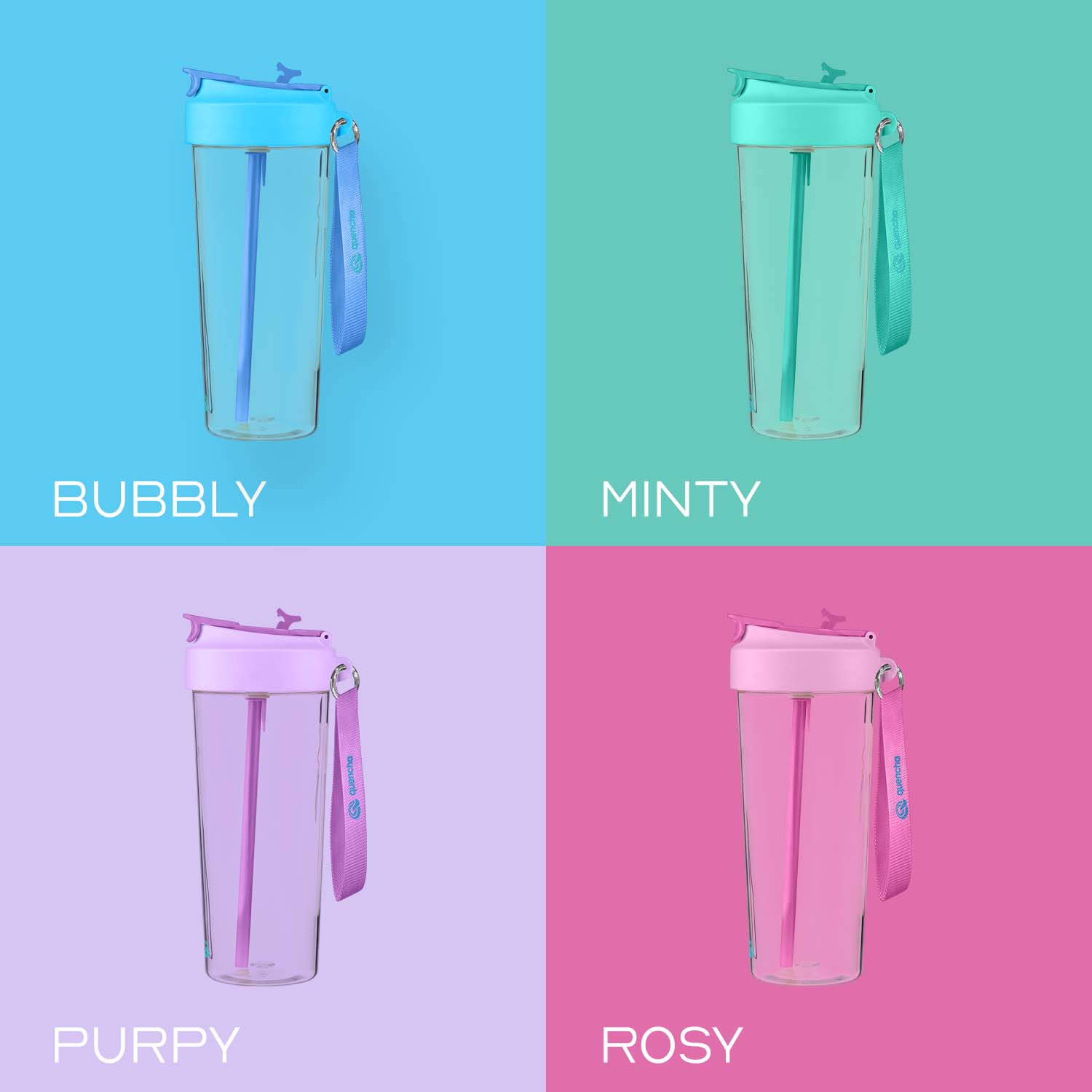 QUENCHA Kids Water Bottle 650ml  BPA-Free • Built-In Straw • Leak-Proof • Kid-Friendly Design