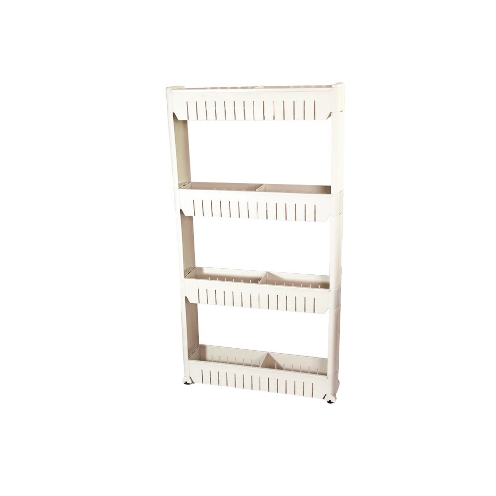 Casa Maru Moving Slim Shelves Trolley Rack Storage Organizer