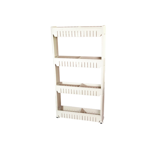 Casa Maru Moving Slim Shelves Trolley Rack Storage Organizer