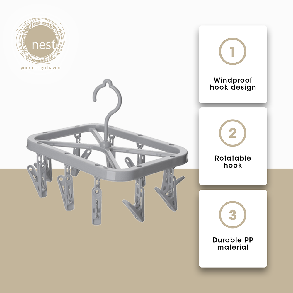NEST DESIGN LAB Premium 10 Clips Hanger Amazing Gift Idea For Any Occasion!