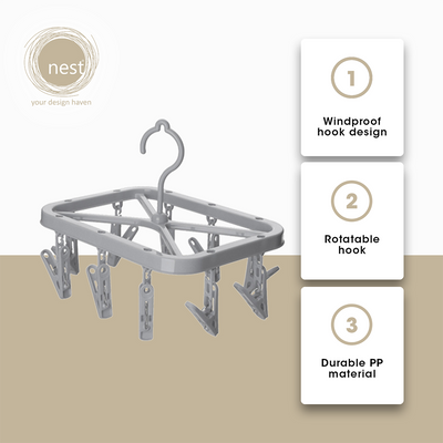 NEST DESIGN LAB Premium 10 Clips Hanger Amazing Gift Idea For Any Occasion!