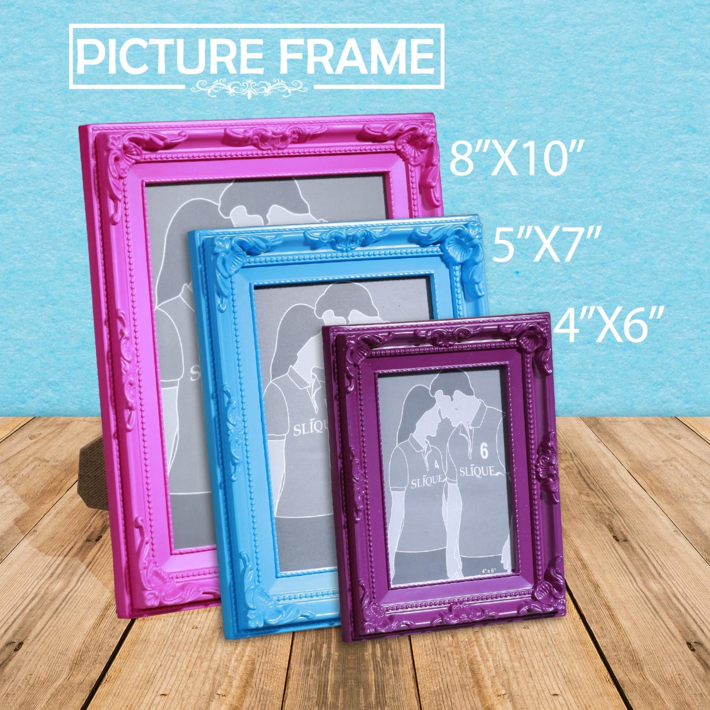 SLIQUE Picture Frame 8x10 inches Photo Frame Picture Display Wall Frame